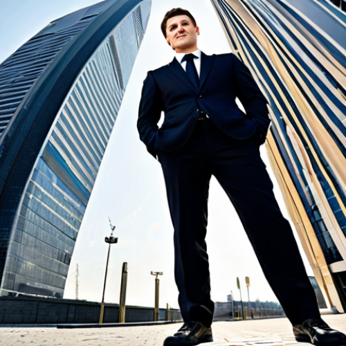 Architect in Modern Moscow**

"A young, ambitious architect, fully clothed in professional attire (stylish dark suit), standing confidently in front of a newly constructed, modern building in the Moscow International Business Center (Moscow City district). The image should convey innovation and success. Wide angle shot, natural lighting, safe for work, appropriate content, professional, perfect anatomy, correct proportions, well-formed hands, natural body proportions, high resolution."

**