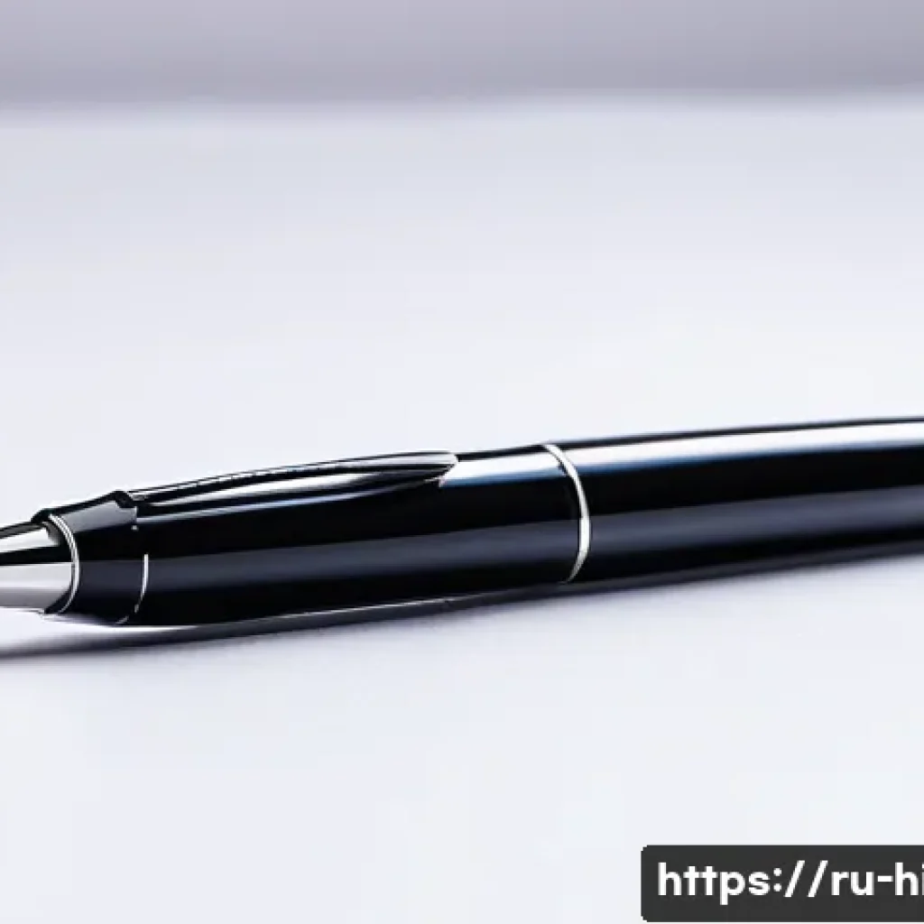 고등학교 필수 문구류 추천 - 5mm black gel pen lies beside a