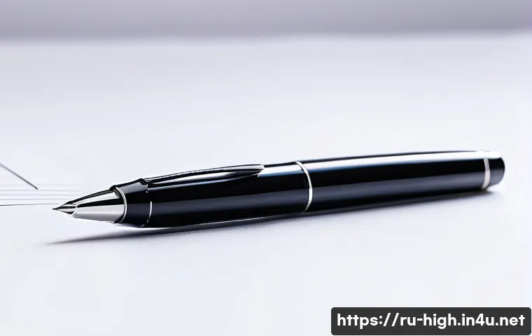 고등학교 필수 문구류 추천 - 5mm black gel pen lies beside a
